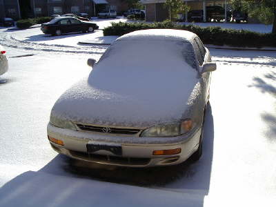 One hour to remove ice from car
