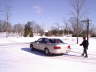 Andy walking towards the car